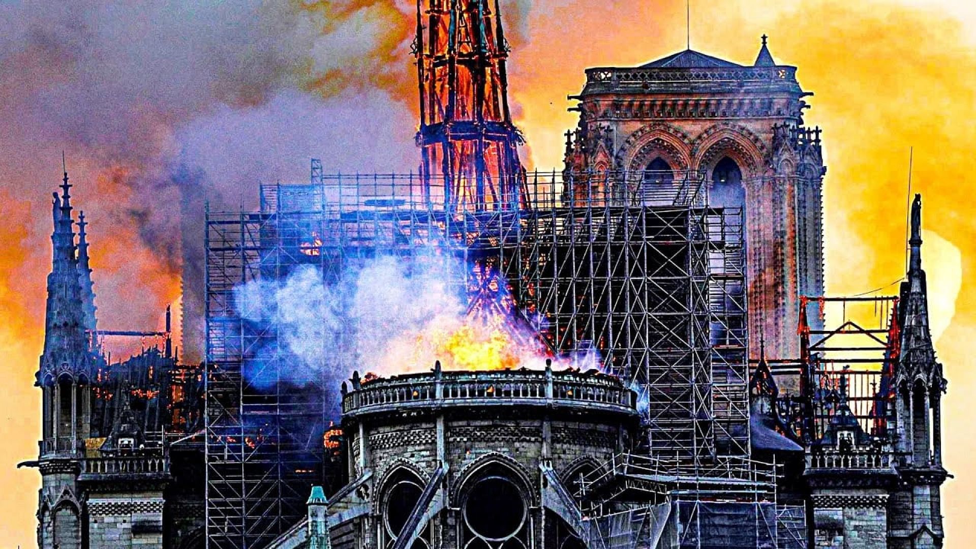 Notre Dame on Fire