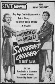 Saturdays Children (1940)