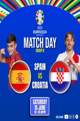 2024 UEFA European Football Championship Group B: Spain vs Croatia